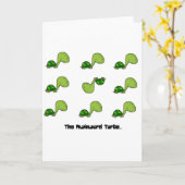 Carte La tortue maladroite (Fleur jaune)