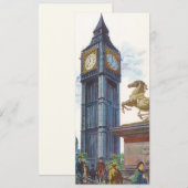 Carte La tour Big Ben au palais de Westminster (Devant / Derrière)