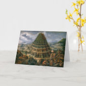 Carte La Tour De Babel | Marten van Valckenborch | (Fleur jaune)