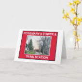 CARTE LA TOUR DE ROSEMARY S ET LA STATION DE TRAIN (Fleur jaune)