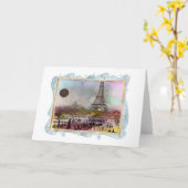 Carte La Tour Eiffel (Fleur jaune)