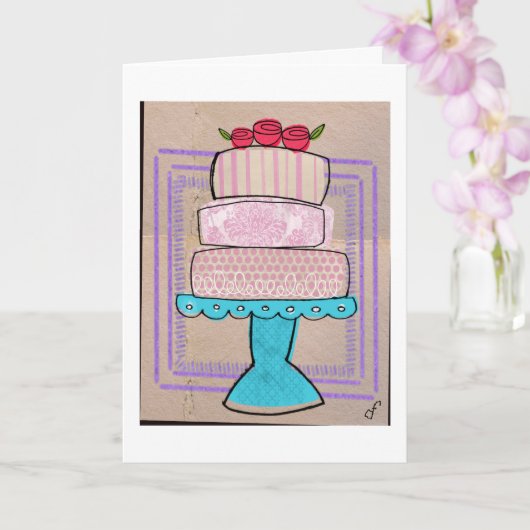 Carte La Tour Pastel Motif (Orchidée)