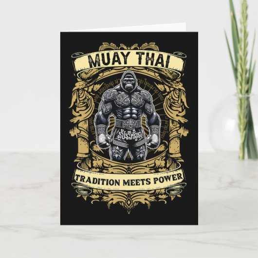 Carte La tradition rencontre la puissance - Kickboxing e (Devant)