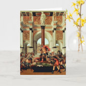 Carte La Tragédie de Lucrèce de Sandro Botticelli (Fleur jaune)