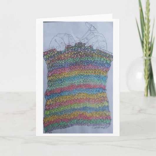 Carte la tricoteuse (Devant)