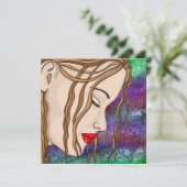 Carte La Triste Femme Contemplant (Debout devant)