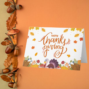 Carte La Turquie lunatique et l'automne quittent Thanksg