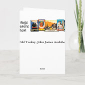 Carte La Turquie sauvage, John James Audubon (Dos)