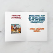 Carte La Turquie veut que tu commandes Pizza Drôle Thank (Intérieur)