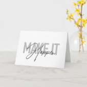 Carte La typographie moderne, simple, cool (Fleur jaune)