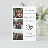 Carte La typographie moderne Soyez ma proposition de ser (Debout devant)