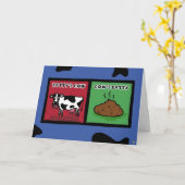 Carte la vache du petit pâté (Fleur jaune)