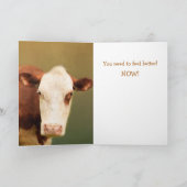 Carte La vache malheureuse va bien (Intérieur)