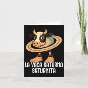 Carte La Vache Saturne Saturnita Italian Brainrot Drôle
