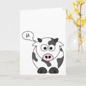 Carte La Vache Says ♥ (Fleur jaune)