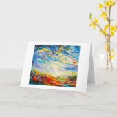 Carte "La valse série de création de création " (Fleur jaune)