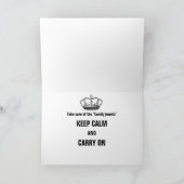 Carte La vasectomie gardent le calme et continuent (Intérieur)