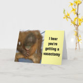 Carte La vasectomie gardent le calme et continuent (Fleur jaune)