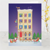 Carte La veille de Noël (Fleur jaune)