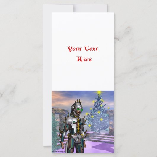 CARTE LA VEILLE D'UN CYBORG DU NOUVEL AN (Devant)