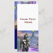 CARTE LA VEILLE D'UN CYBORG DU NOUVEL AN (Devant / Derrière)