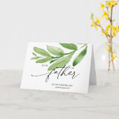 Carte La verdure à mon père Mariages de jour de mariage  (Fleur jaune)