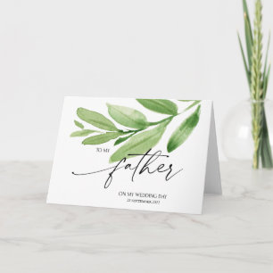 Carte La verdure à mon père Mariages de jour de mariage