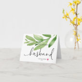 Carte La verdure Joyeux premier anniversaire comme mon c (Fleur jaune)