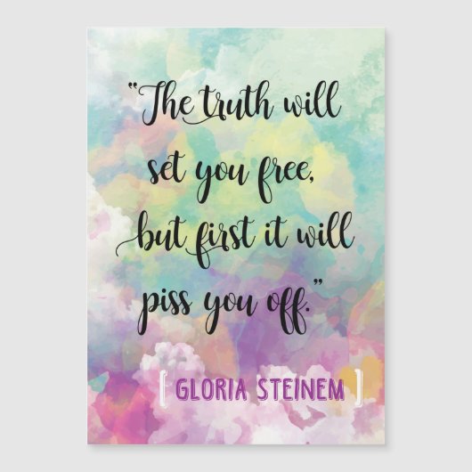 Carte "La vérité..." (Devant)