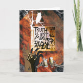 Carte La vérité n'est pas mesurée en appel massif (Devant)