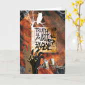 Carte La vérité n'est pas mesurée en appel massif (Fleur jaune)