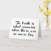 Carte La vérité reste (Fleur jaune)