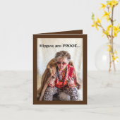 Carte La vérité sur les hippopotames et gagner du poids  (Fleur jaune)