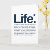 Carte La vie* (Fleur jaune)