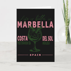 Carte La vie à Marbella est meilleure sur la Costa del S