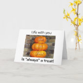 CARTE LA VIE AVEC U EST TOUJOURS UN TREAT-SHOW U SUR HAL (Fleur jaune)