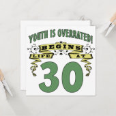 Carte La vie commence à 30e anniversaire (Devant/Arrière en situation)