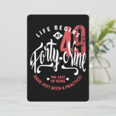 Carte La vie commence à 49 ans | 49e anniversaire (Debout devant)