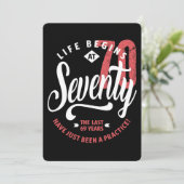 Carte La vie commence à 70 ans | 70e anniversaire (Debout devant)