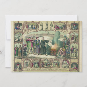 Carte La vie de Martin Luther & Héros de la Réforme