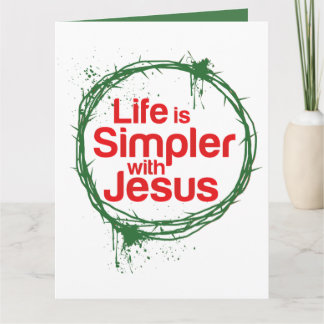 Carte La vie de Noël est plus simple avec Jésus