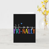 Carte La vie de nouvelle enseignante Fri-yay heureuse de (Fleur jaune)