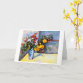 Carte La vie des fleurs dans un vase, Paul Cézanne (Fleur jaune)