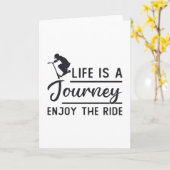 Carte La Vie Du Pilote De Scooter Est Un Escooter De Voy (Fleur jaune)