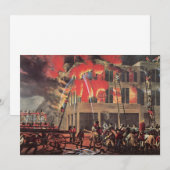 Carte La vie d'un pompier, d'une entreprise Vintage (Devant / Derrière)