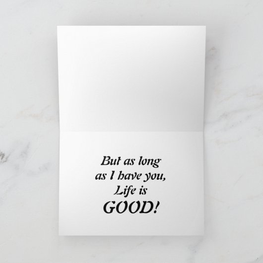 Carte La vie est belle ! (Intérieur)