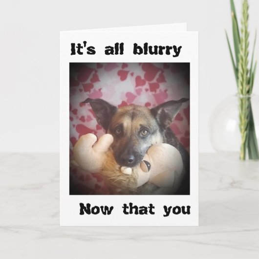 CARTE LA VIE EST **BLURRY** MAINTENANT QUE 'TU ES PARTI  (Devant)