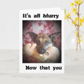 CARTE LA VIE EST **BLURRY** MAINTENANT QUE 'TU ES PARTI  (Fleur jaune)