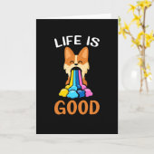 Carte La vie est bon cadeau Cogi (Fleur jaune)