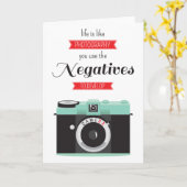 Carte "La vie est comme la photographie" citation de cam (Fleur jaune)